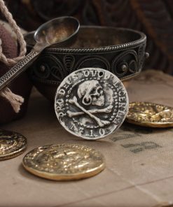 Uncharted Pirate Sigil, Gold Coin, Jolly Roger, pirate Sailboat