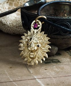 Pendant of Courage, lion sun medallion