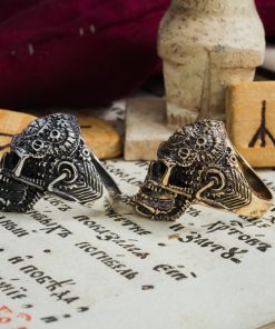 Alternative view of Steampunk Skull Ring