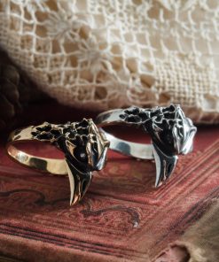 Odin's raven viking ring