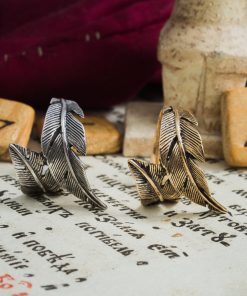 Alternative view of Feather ring, elf ring, fantasy ring