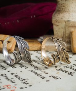 Feather ring, elf ring, fantasy ring