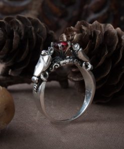 Alternative view of Elegant gothic Bat ring
