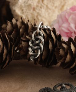 Alternative view of Tiny sterling silver viper pendant