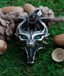 Alternative view of Dragon head medallion, school of the dragon