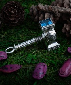 Alternative view of Hammer medallion with kolovrat symbol