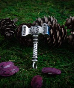 Hammer medallion with Vegvisir symbol