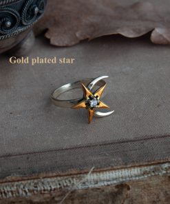 Alternative view of Moon and Star ring