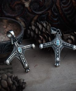 Handmade hunter pendant, sword hunter badge