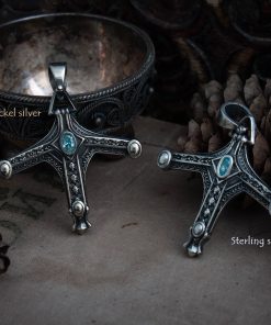 Alternative view of Handmade hunter pendant, sword hunter badge