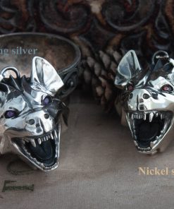 Alternative view of Handmade Hyena pendant