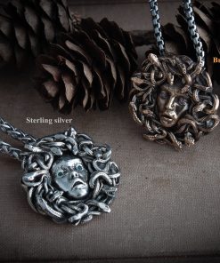 Alternative view of Medusa Gorgon pendant