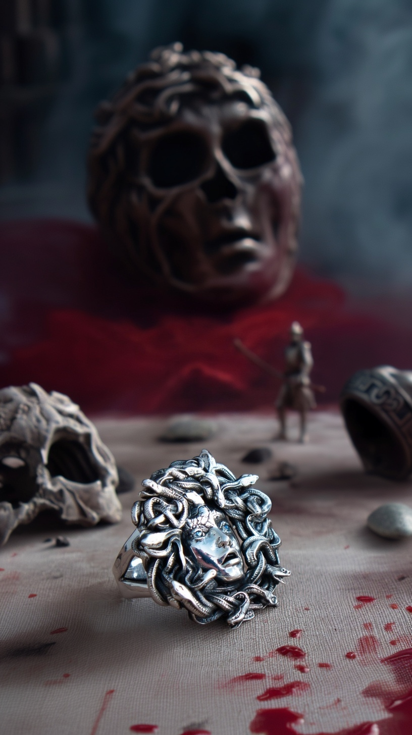 Medusa Gorgon ring - Image 6