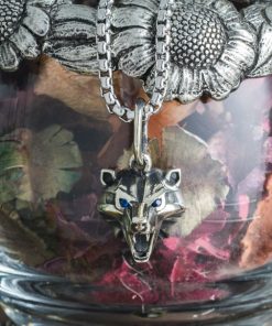 Alternative view of Tiny sterling silver Bear school medallion