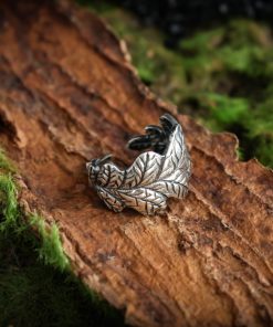 Silver Oak Leaf Ring