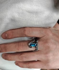 Alternative view of Octopus Ring of the Deep, Silver