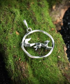 Fox Pendant, Silver