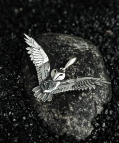 Alternative view of Owl Talisman, Silver