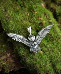 Owl Talisman, Silver