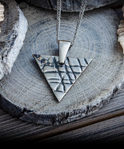 Alternative view of Mini Pendant "Meteorite", Silver