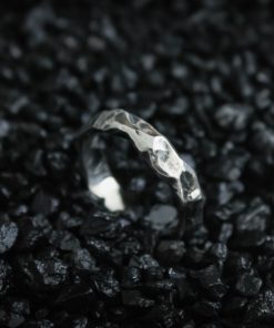 Ring with a Raw Stone Texture