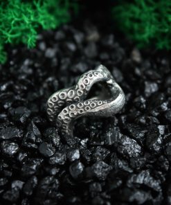 Alternative view of Octopus Ring, Silver