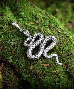 Snake Pendant, Silver