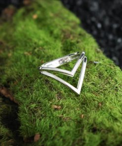 Alternative view of Double Ring with or without Stone