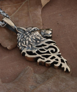 Alternative view of Fenrir Wolf Pendant